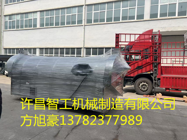 许昌智工四米电磁流水线炒货设备发货江苏